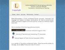 Tablet Screenshot of lingualight.com